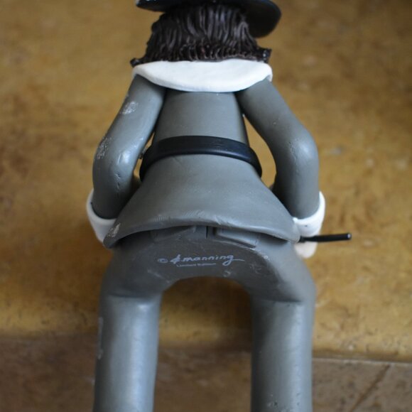 2 D Manning Thanksgiving Shelf Sitter Pilgrims Man Woman Clay Figure Statue Set - Picture 12 of 16